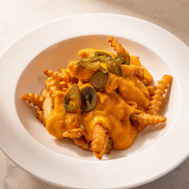 (CHEDDAR CHEESE) FRIES.