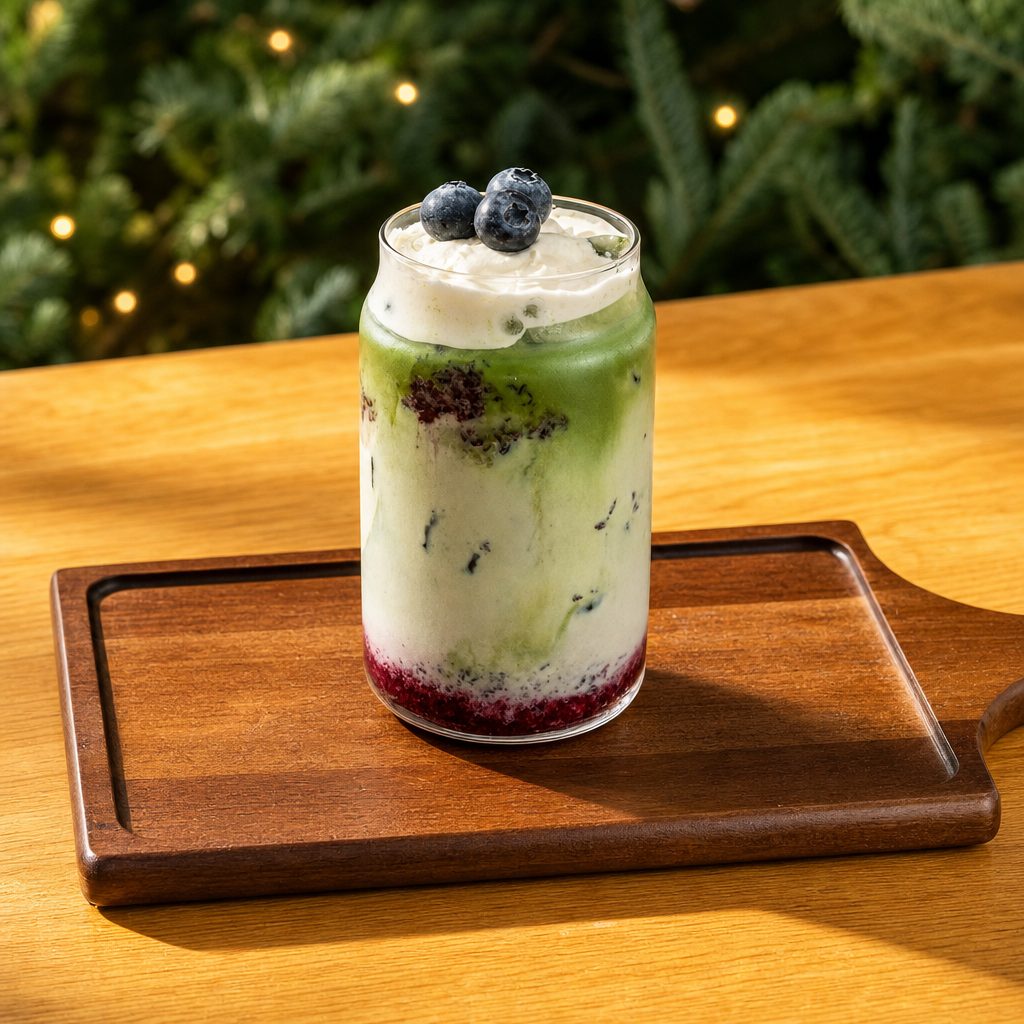BLUBERRY MATCHA.
