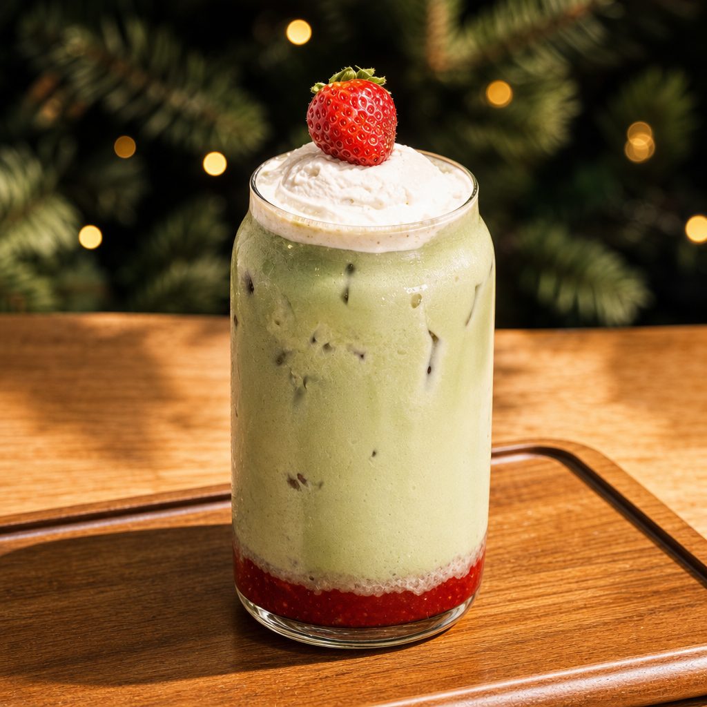 STRAWBERRY MATCHA.